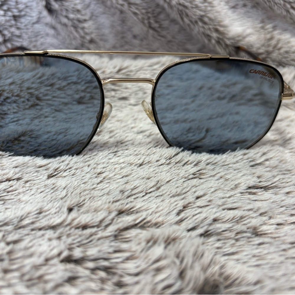Carrera Gold Sunglasses with Dark Lenses